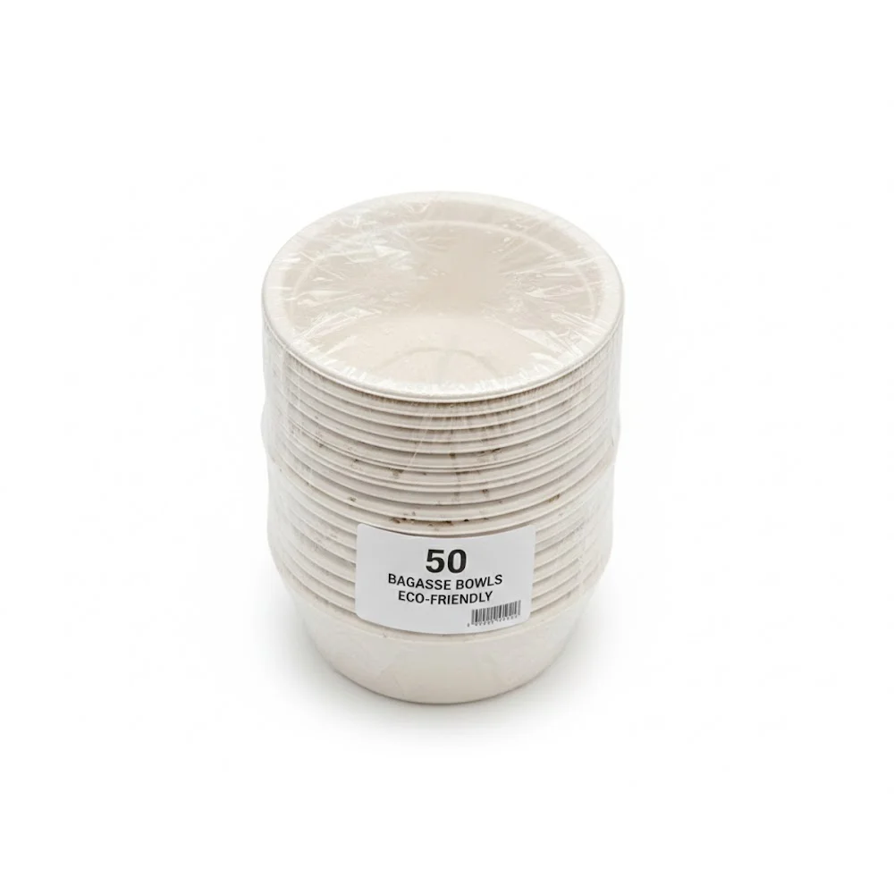 Round Bagasse Bowl | Portion Cup Profile | Compostable Tableware | MOQ 600
